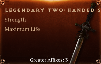 Legendary Two-Handed Swords[STR(Greater),Life(Greater),DMG(Greater)]