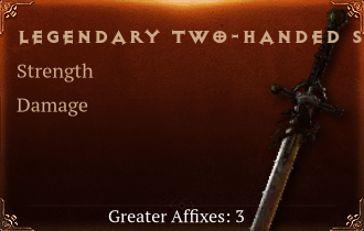 Legendary Two-Handed Swords[STR(Greater),DMG(Greater),DMG_Vulnerable(Greater)]