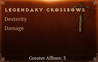 Legendary Crossbows[DEX(Greater),DMG(Greater),DMG_Vulnerable(Greater)]