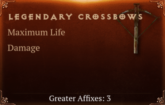 Legendary Crossbows[Life(Greater),DMG(Greater),DMG_Vulnerable(Greater)]