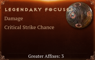 Legendary Focuses[DMG(Greater),Crit(Greater),LHC(Greater)]