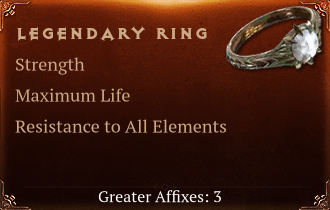 Legendary Ring[STR(Greater),Life(Greater),ResistAll(Greater)]