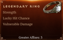 Legendary Ring[STR(Greater),LHC(Greater),DMG_Vulnerable(Greater)]