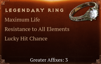 Legendary Ring[Life(Greater),ResistAll(Greater),LHC(Greater)]