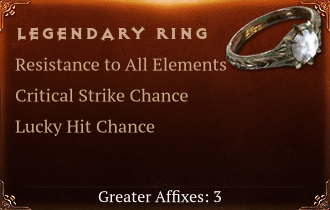 Legendary Ring[ResistAll(Greater),Crit(Greater),LHC(Greater)]