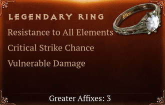 Legendary Ring[ResistAll(Greater),Crit(Greater),DMG_Vulnerable(Greater)]