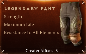 Legendary Pant[STR(Greater),Life(Greater),ResistAll(Greater)]