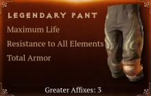 Legendary Pant[Life(Greater),ResistAll(Greater),TA(Greater)]