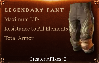 Legendary Pant[Life(Greater),ResistAll(Greater),TA(Greater)]