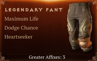 Legendary Pant[Life(Greater),Dodge(Greater),Heartseeker(Greater)]