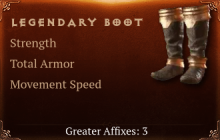 Legendary Boot[STR(Greater),TA(Greater),MS(Greater)]