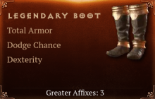 Legendary Boot[TA(Greater),Dodge(Greater),DEX(Greater)]