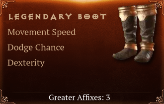 Legendary Boot[MS(Greater),Dodge(Greater),DEX(Greater)]