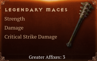 Legendary Maces[STR(Greater),DMG(Greater),DMG_Crit(Greater)]