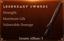 Legendary Swords[STR(Greater),Life(Greater),DMG_Vulnerable(Greater)]