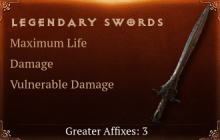 Legendary Swords[Life(Greater),DMG(Greater),DMG_Vulnerable(Greater)]