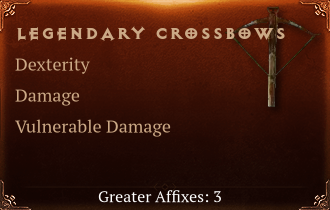 Legendary Crossbows[DEX(Greater),DMG(Greater),DMG_Vulnerable(Greater)]