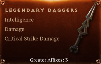 Legendary Daggers[INT(Greater),DMG(Greater),DMG_Crit(Greater)]