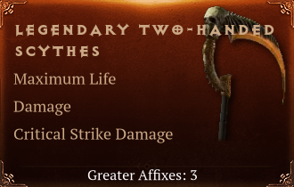 Legendary Two-Handed Scythes[Life(Greater),DMG(Greater),DMG_Crit(Greater)]