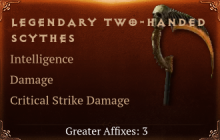 Legendary Two-Handed Scythes[INT(Greater),DMG(Greater),DMG_Crit(Greater)]