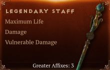 Legendary Staff[Life(Greater),DMG(Greater),DMG_Vulnerable(Greater)]