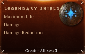 Legendary Shield[Life(Greater),DMG(Greater),DR(Greater)]