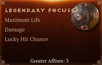 Legendary Focuses[Life(Greater),DMG(Greater),LHC(Greater)]