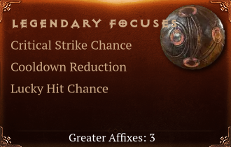 Legendary Focuses[Crit(Greater),CDR(Greater),LHC(Greater)]