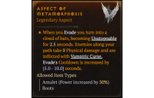 Aspect of Metamorphosis [Max Roll]