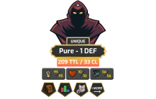 Pure - 1 DEF | TTL: 209 | CL: 33 [95 STR | 10 HP | 56 Fishing + MORE!]