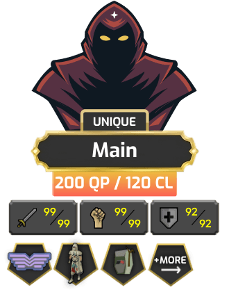 Main | TTL: 1602 | CL: 120 | QP: 200 [99 RAN, 99 STR, Piety, Graceful, Pets, MM1, Ava's, Lunars, DT1 + MORE!]