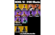 UNIQUE - OG STW, Drift  [10 Skins, 3100 Vbucks, 9 Axes, 12 Emotes,12 Gliders and MORE!]