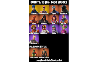 UNIQUE - OG STW,  Take The L  [13 Skins, 1400 Vbucks, 12 Axes, 21 Emotes, 20 Gliders and MORE!]