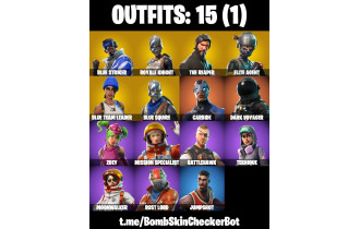 UNIQUE -  Royale Knight , Blue Squire  [15 Skins, 11 Axes, 16 Emotes, 14 Gliders and MORE!]