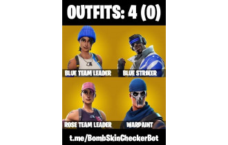 UNIQUE - OG STW,  Blue Team Leader [4 Skins, 4 Axes, 4 Emotes, 8 Gliders and MORE!]