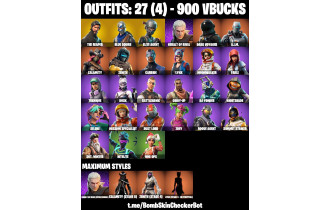 UNIQUE - Blue Squire, The Reaper  [27 Skins, 900 Vbucks, 17 Axes, 26 Emotes, 22 Gliders and MORE!]