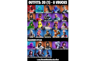 UNIQUE - Deadpool, Midas  [20 Skins, 20 Axes, 24 Emotes,  20 Gliders and MORE!]