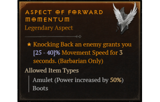 Aspect of Forward Momentum [Max Roll]