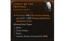 Aspect of the Fortress [Max Roll]