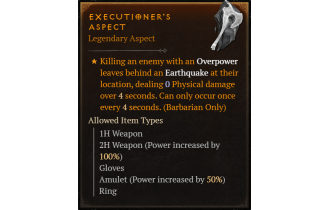 Executioner's Aspect [Max Roll]