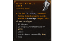 Aspect of True Sight [Max Roll]