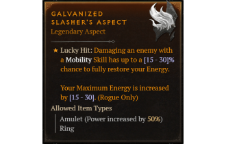 Galvanized Slasher's Aspect [Max Roll]