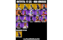 UNIQUE -  Royale Knight , Floss  [17 Skins, 450 Vbucks, 11 Axes, 16 Emotes, 20 Gliders and MORE!]