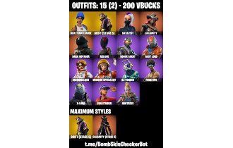 UNIQUE - Rogue Agent ,  Take The L  [15 Skins, 200 Vbucks, 8 Axes, 14 Emotes, 15 Gliders and MORE!]