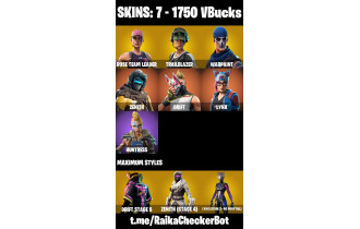 UNIQUE - Trailblazer ,  Zenith  [7 Skins, 1750 Vbucks, 8 Axes, 10 Emotes, 10 Gliders and MORE!]