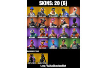 UNIQUE -  Rogue Agent ,  Royale Bomber  [20 Skins, 13 Axes, 19 Emotes, 18 Gliders and MORE!]