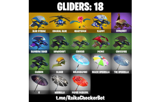 UNIQUE -  Rogue Agent ,  Royale Bomber  [20 Skins, 13 Axes, 19 Emotes, 18 Gliders and MORE!]