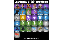 UNIQUE -  Take The L ,[4 Skins, 150 Vbucks, 3 Axes, 11 Emotes, 7 Gliders and MORE!]