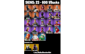 UNIQUE - Drift,  Wingman  [23 Skins, 600 Vbucks, 15 Axes, 16 Emotes, 23 Gliders and MORE!]