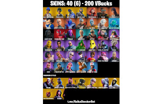 UNIQUE - Blue Team Leader,  Vegeta  [40 Skins, 200 Vbucks, 38 Axes, 38 Emotes, 35 Gliders and MORE!]